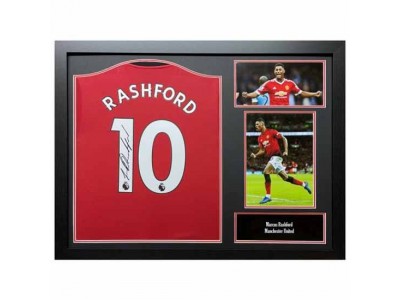 Manchester United FC Rashford Signed Shirt (Framed)