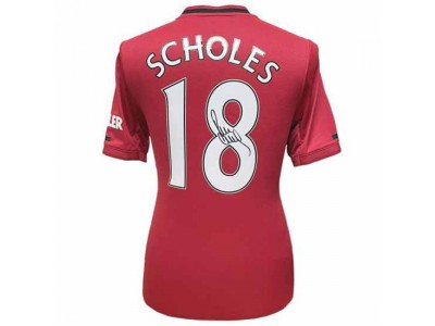 Manchester United FC Scholes Signed Shirt