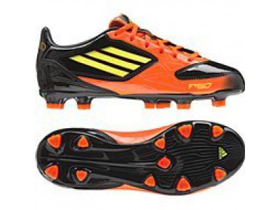 Футбольные детские бутсы ADIDAS F10 TRX FG - чёрные