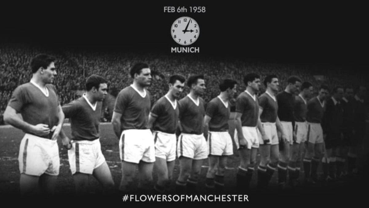 Man United kit history and retro shirts Man United 1958 kit