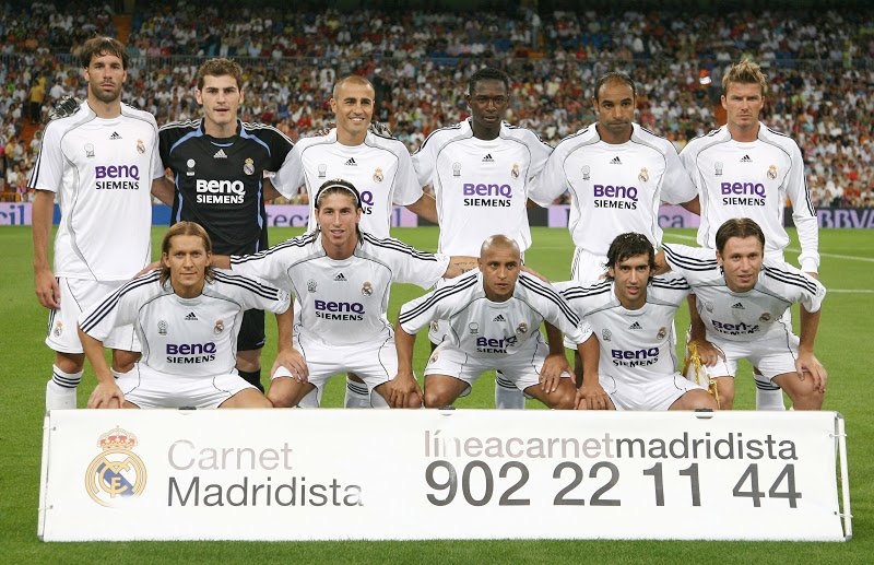 Real Madrid 2006/07 Beckham, Carlos, Raul Real Madrid 06/07 season
